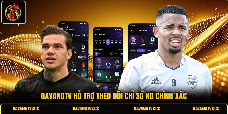GAVANGTV hỗ trợ theo dõi chỉ số xG chính xác